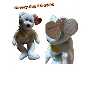 TY beanie baby “Cheerie the bear” Aug 2000